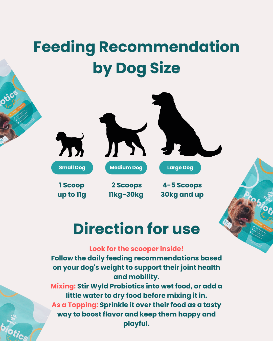 Wyld Probiotics - Meal Topper for Healthier Dogs