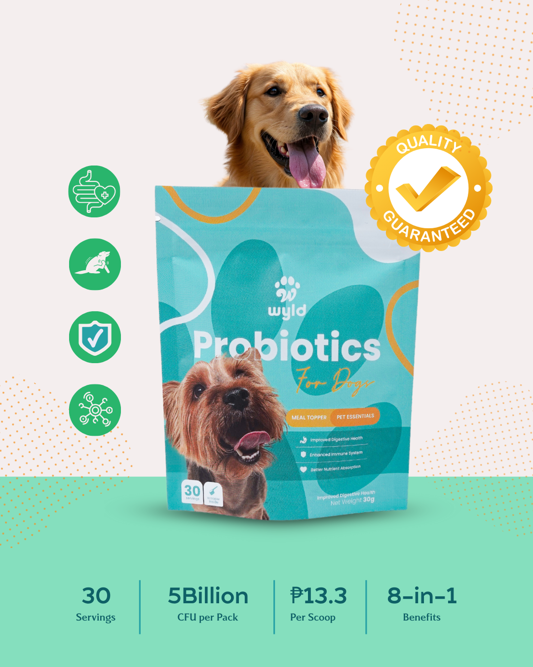 Wyld Probiotics - Meal Topper for Healthier Dogs