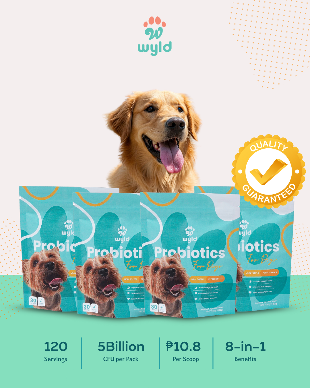 Wyld Probiotics - Meal Topper for Healthier Dogs