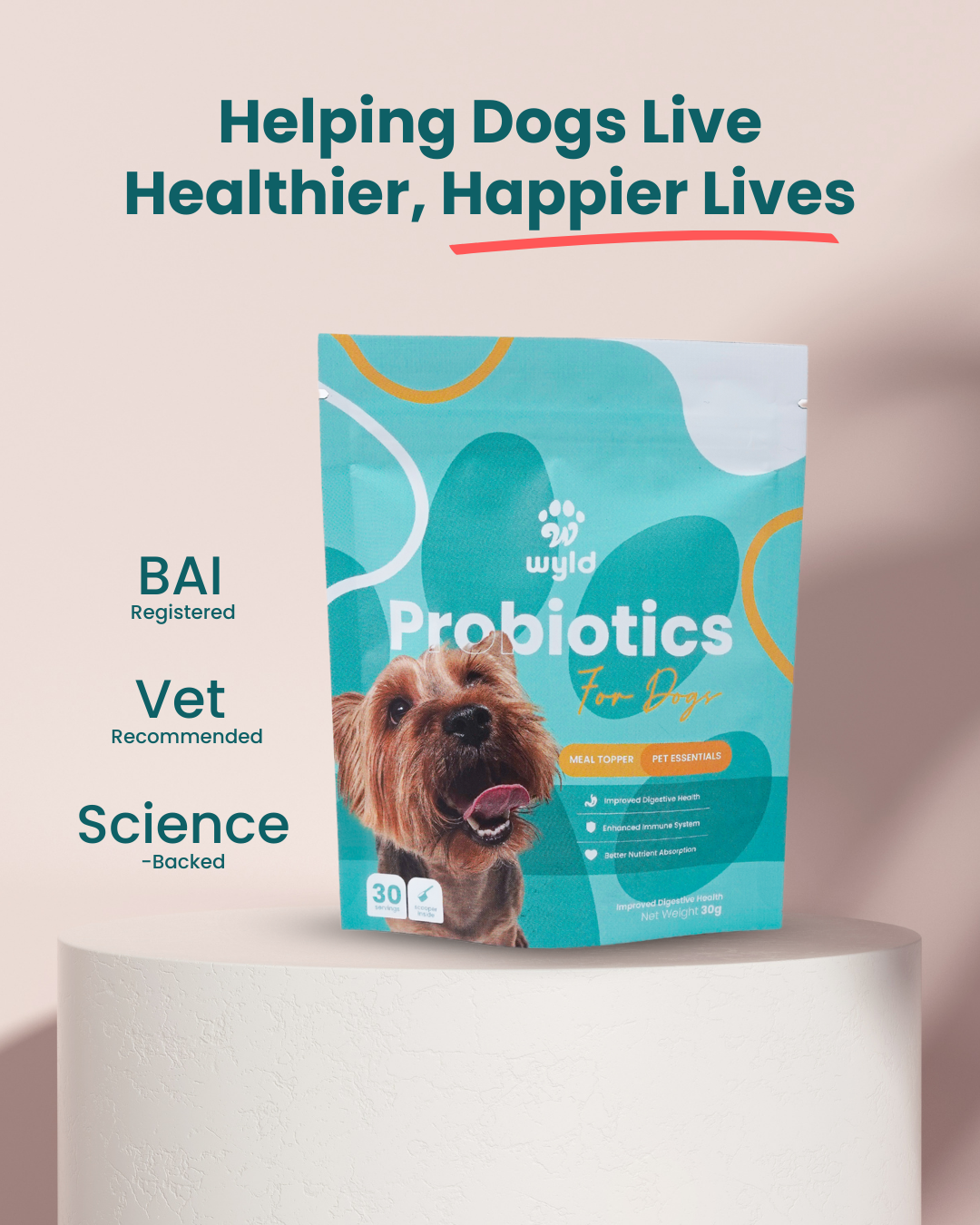 Wyld Probiotics - Meal Topper for Healthier Dogs