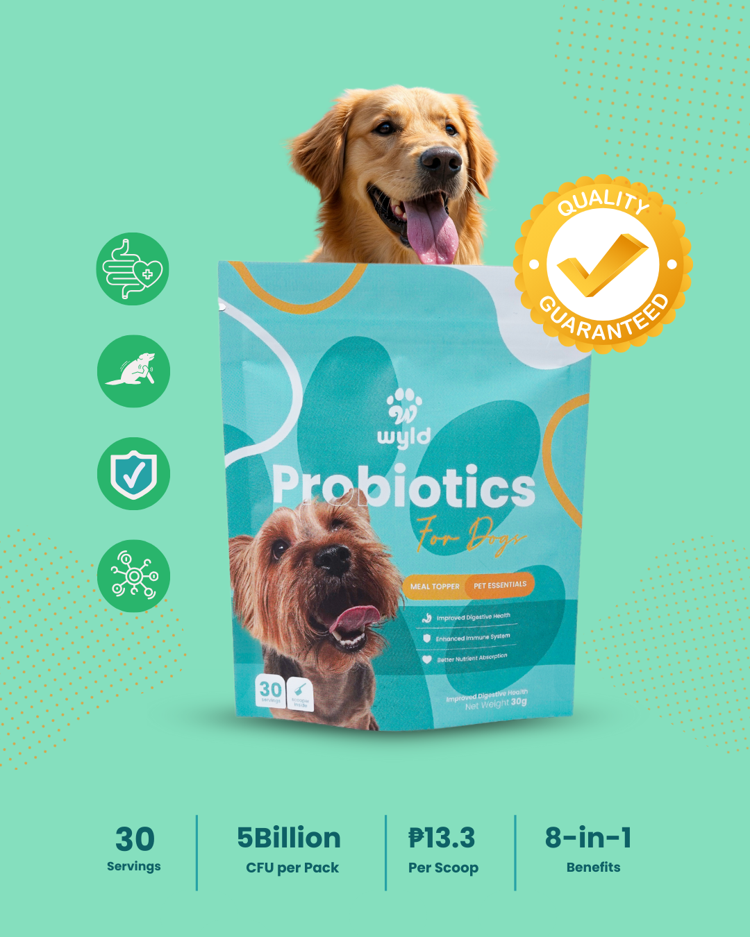 Wyld Probiotics - Meal Topper for Healthier Dogs